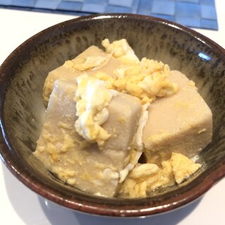 基本の高野豆腐の卵とじ